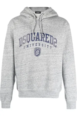 Dsquared2 Logo-print m??lange-effect hoodie