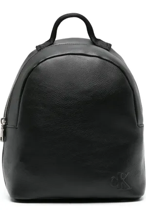 Calvin Klein Logo-embossed faux-leather backpack