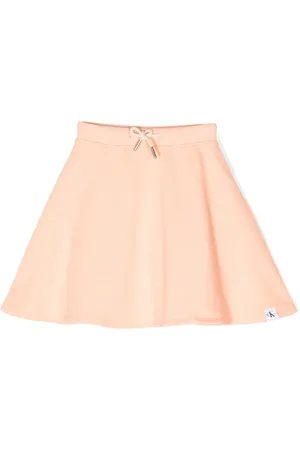 Calvin Klein Logo-patch flared mini skirt