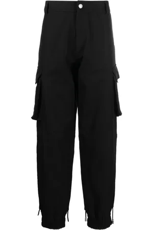 GCDS Logo-patch cargo trousers