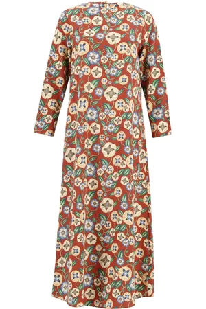 Paula Printed silk midi dress