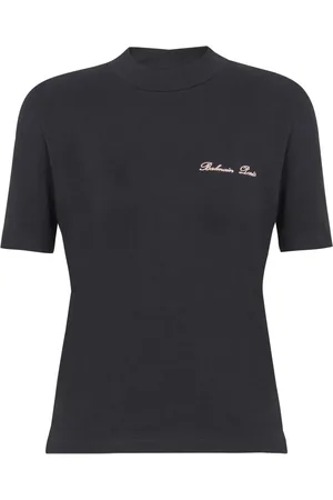 Balmain Logo-embroidered T-shirt