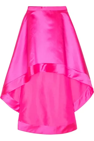 Cynthia Rowley Livia satin midi skirt