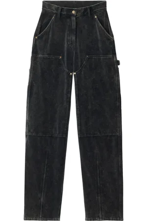 Alexander Wang Velour high-waisted trousers