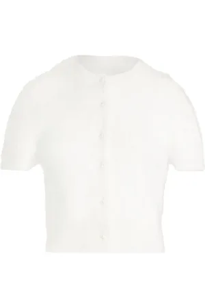 Maison Margiela Short-sleeve cropped cardigan