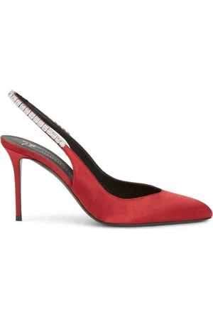 Giuseppe Zanotti Rachyl crystal-embellished satin pumps