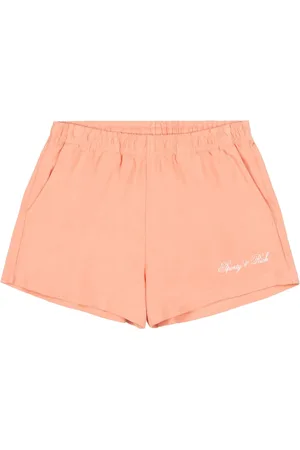 Sporty & Rich Logo-print cotton shorts