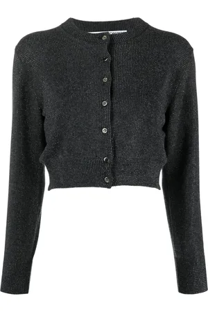 Alexander Wang High-shine cropped cardigan