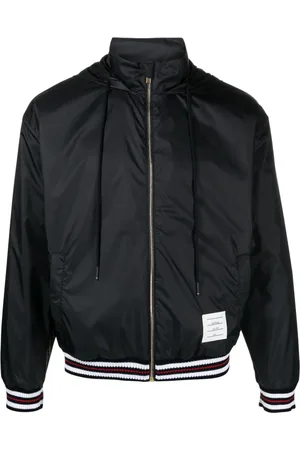 Thom Browne Logo-patch ripstop lightweight jacket