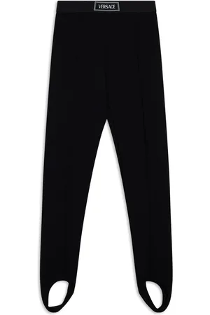 VERSACE Logo-waistband leggings