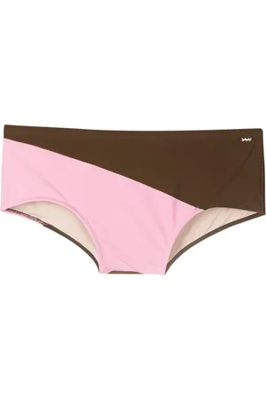 AMIR SLAMA Panelled swim trunks