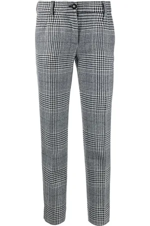 Dolce & Gabbana Virgin wool tartan trousers