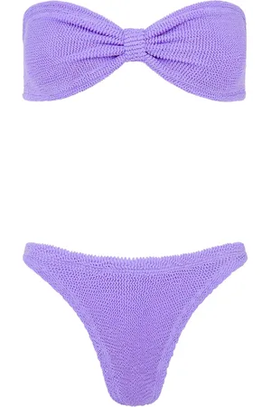 Hunza G Jean knit bandeau bikini