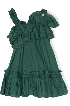 MONNALISA Ruffled asymmetric dress