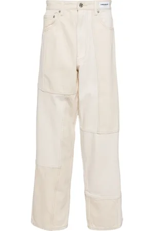 Chocoolate Panelled straight-leg jeans