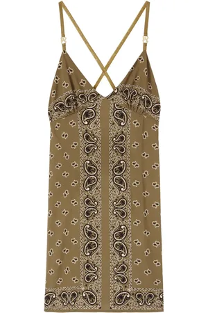 Palm Angels Paisley-print slip dress