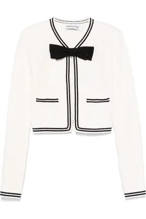 Self-Portrait Bow-jacquard jacket