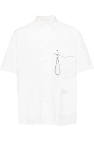 and wander Appliqu??-detail short-sleeve shirt