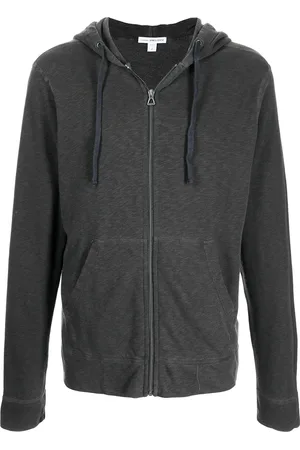 James Perse Zipped-up fleece hoodie