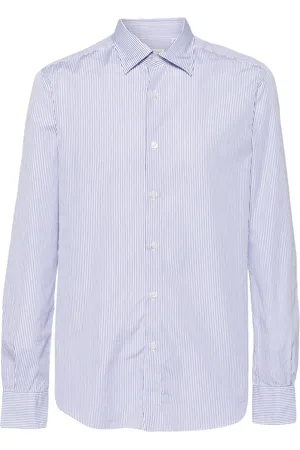 Glanshirt Striped cotton shirt