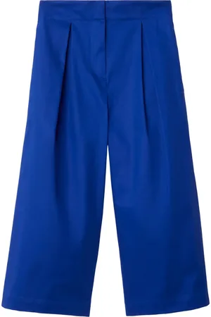 Burberry Pleated cotton trousers