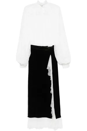 Ana Radu Lace-detail skirt set