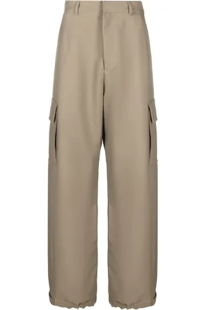 OFF-WHITE Ow Emb Drill wide-leg cargo trousers