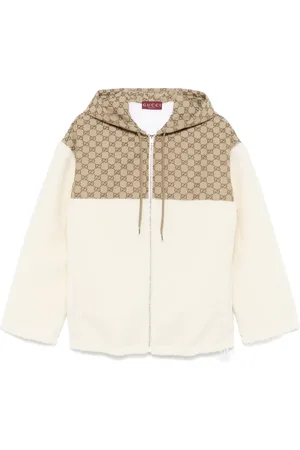 Gucci GG-intarsia fleece jacket