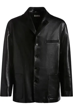 Bally Single-breasted leather blazer