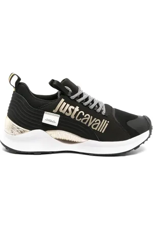 Roberto Cavalli Logo-print lace-up sneakers