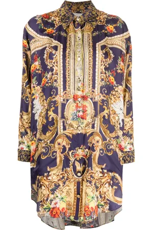 Camilla Venice Vignette-print silk shirt