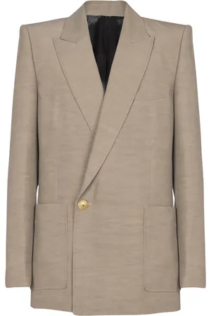Balmain M??lange-effect blazer
