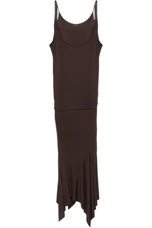 The Attico Layered mermaid-silhouette maxi dress