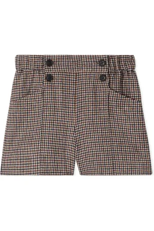 BONPOINT Diplome houndstooth-check shorts