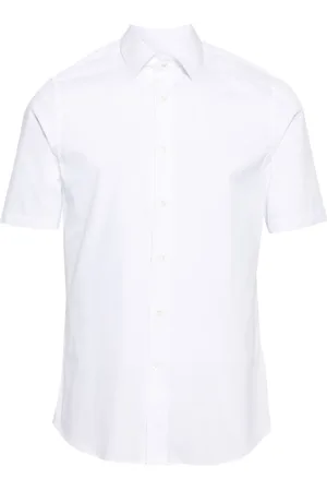 CANALI Classic-collar short-sleeve shirt
