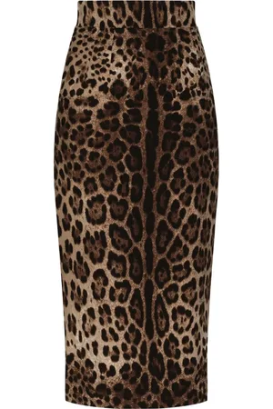 Dolce & Gabbana Leopard-print midi skirt