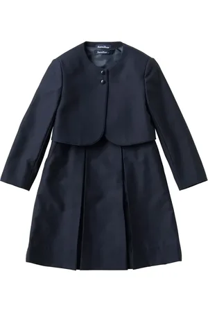 Familiar Pleat-detail wool dress