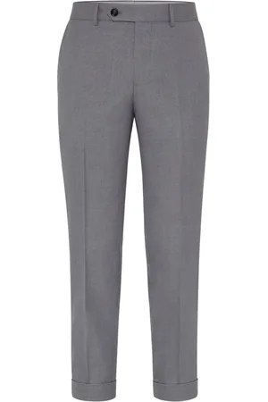 Brunello Cucinelli Tapered-leg tailored trousers