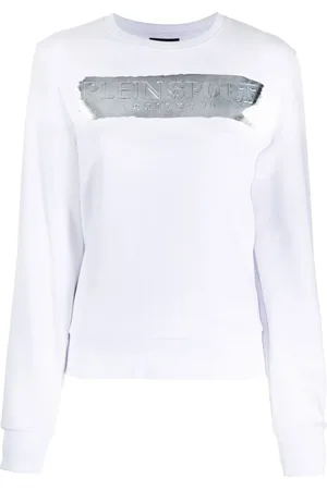 Philipp Plein Metallic logo-print cotton sweatshirt