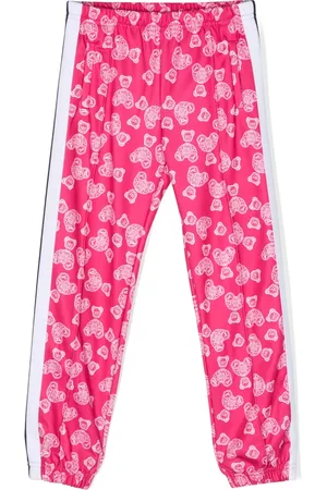 Palm Angels Teddy Bear-print striped track pants
