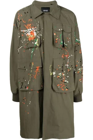 MOSTLY HEARD RARELY SEEN Paint-embroidered backpack coat
