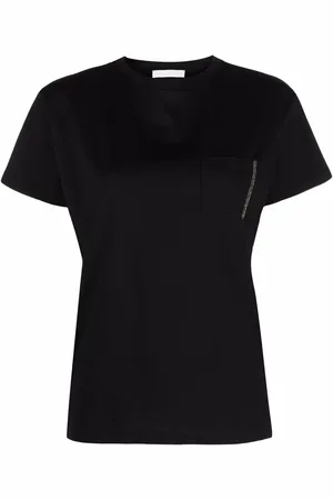 Fabiana Filippi Chest-pocket fitted T-shirt