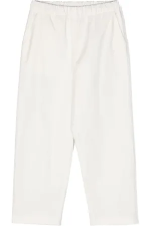 DOUUOD KIDS Tapered cotton-blend trousers