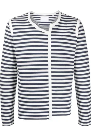 PRIVATE STOCK Asymmetric striped T-shirt