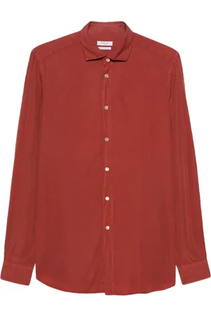 Boglioli Long-sleeve tonal stitching shirt
