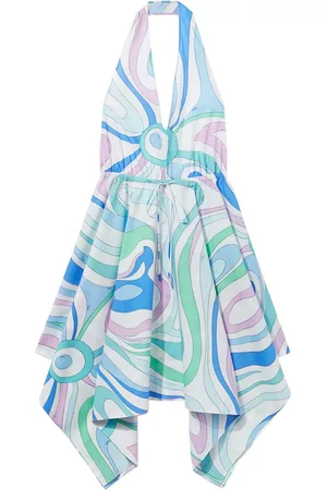 Puccini Marmo-print cotton minidress