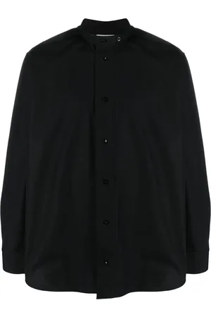 Jil Sander Band-collar cotton shirt