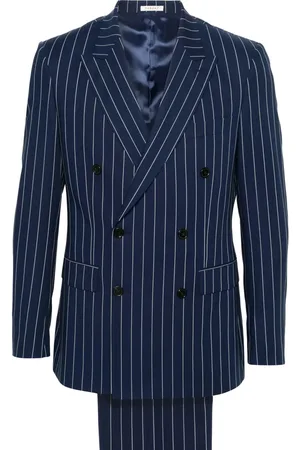 Fursac Double-breasted striped wool suit