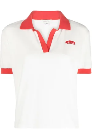 Sporty & Rich X Prince Sporty cotton polo top