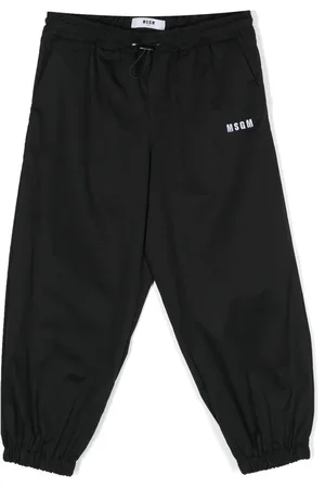 Msgm Embroidered-logo track trousers